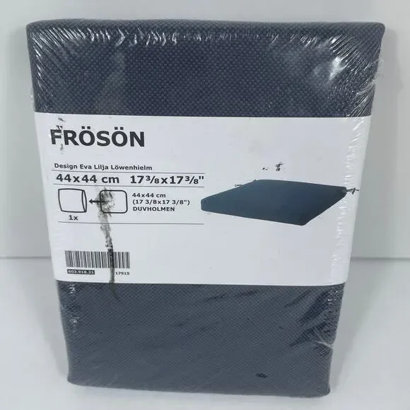 IKEA Froson Cushion Cover 17 3/8 Dark Navy Blue Outdoor Duvholmen