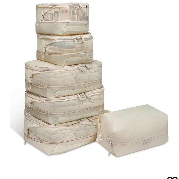 Cream Home Storage Organizer Set