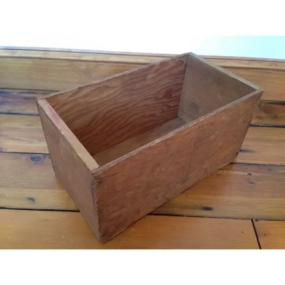 Vintage Mid Century Handmade Sweet Home Wallboard Ben Wood Box Crate Wooden