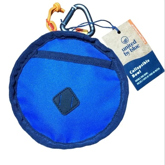 NWT United by Blue collapsible travel food water bowl camping gear
