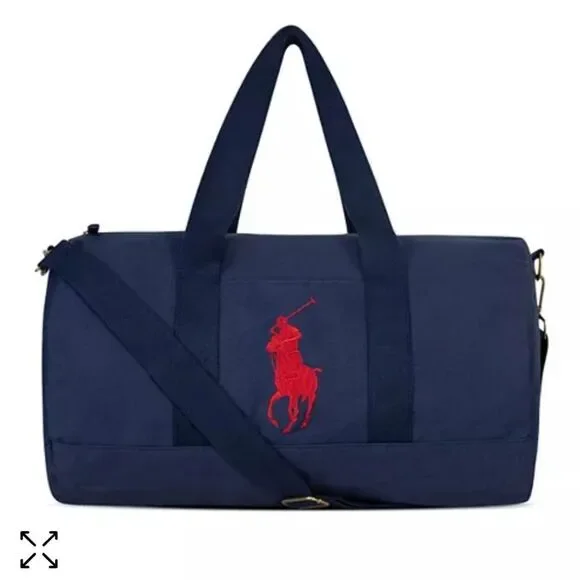 Polo duffle bag with shoulder strap