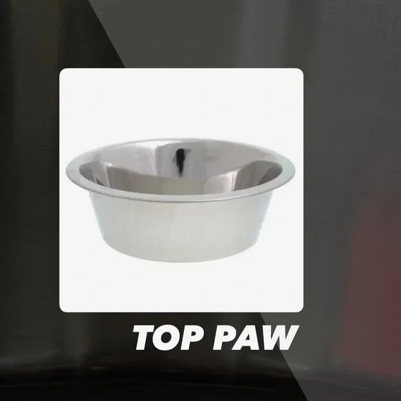 EUC Top Paw 4.31 Qt Stainless Steel Dog Bowl