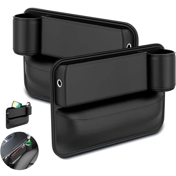 QioTceen Car Seat Gap Filler Organizer, 2 pack (F)