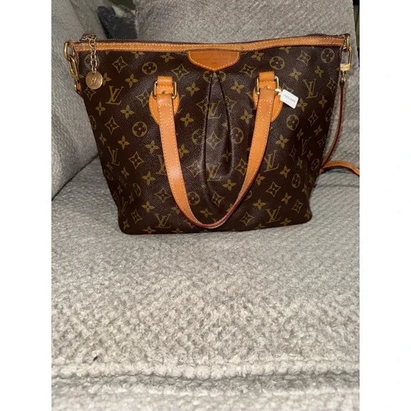 Louis Vuitton Palermo PM Monogram Canvas Handbag Brown Tote M40145