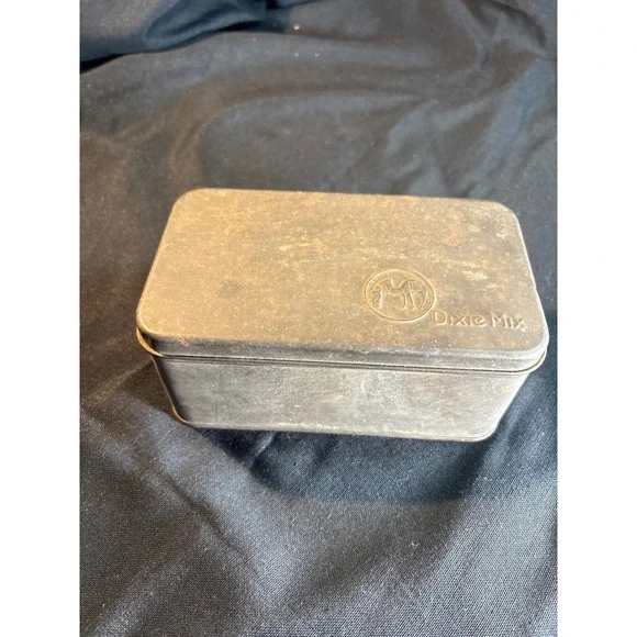 Dixie Mix Vintage Tin Box Camel‎ Embossed CANCO Collectible Storage Container