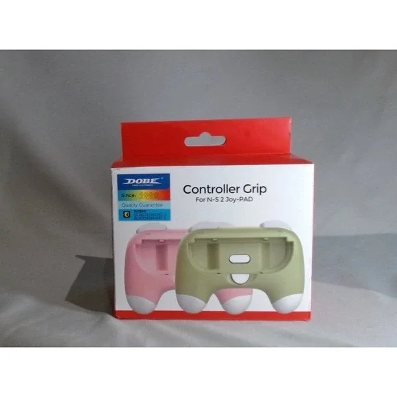 DOBE Controller Grip for N-S 2 Joy-PAD in pink and green, BRAND NEW IN BOX