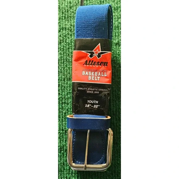 Alleson Athletic Youth‎ Baseball Belt Adjustable Elastic Blue 18-32 Inch