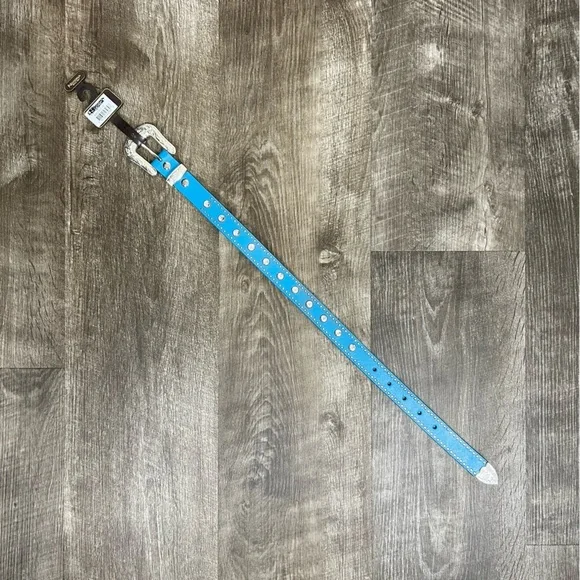 Nocona Blue Rhinestone Embellished Belt