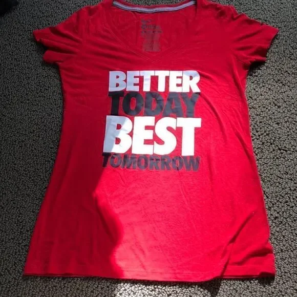 Nike Slim Fit Med Red Shirt S/S
