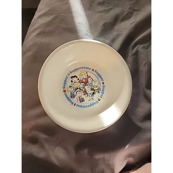 ~Vintage 1968 Peanuts Gang Suppertime Bowl~Restaurant Ware~Charlie Brown~Snoopy~
