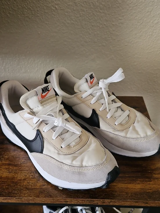 Nike White, Black and Beige Retro Trainer Sneakers