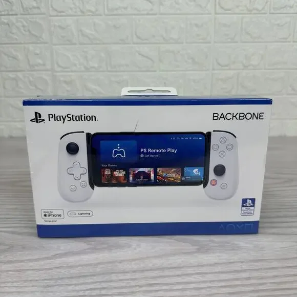 PlayStation Backbone Mobile Gaming Controller iPhone Lightning Edition BB-02-W-S
