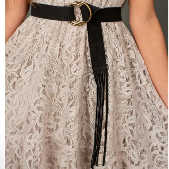 JOYFOLIE GIRL KIDS NEW SARA LEATHER BELT IN BLACK