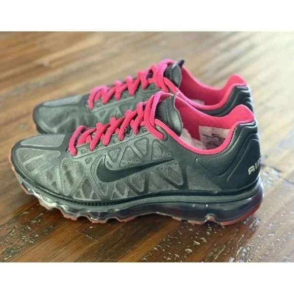 Size 7 - Nike Air Max 2011 Leather Black Pink‎ W