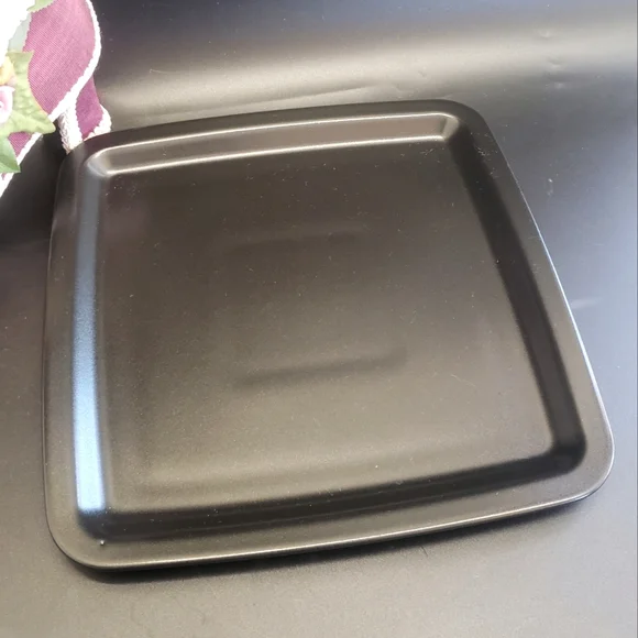 Ikea Square Black Ceramic Plate
