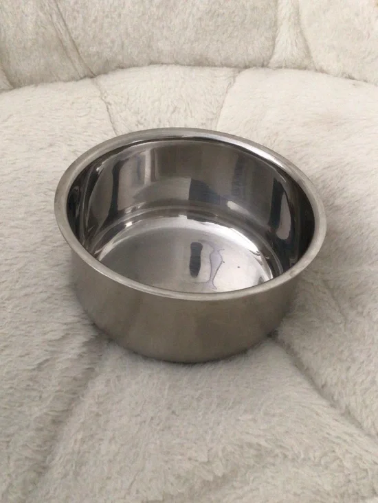 Stainless Steel Pet Bowl - Silver