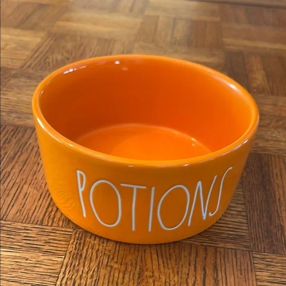 RAE DUNN Potions Ceramic Bowl ORANGE