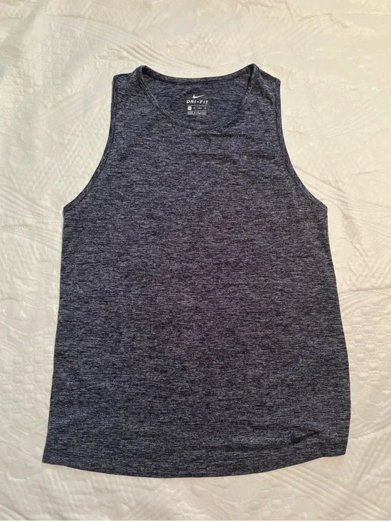 Nike Dri-FIT Heathered Gray Sleeveless Workout Tank XS