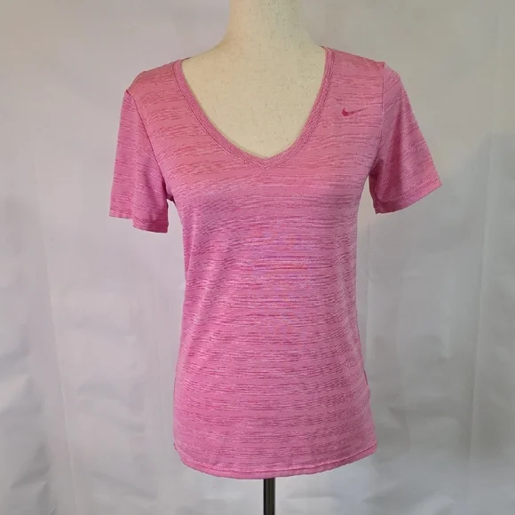 Nike Women's Heathered Pink Short Sleeve Tee‎ Size S