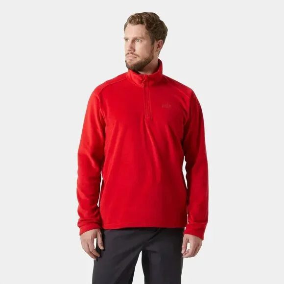 Helly Hansen Mens Daybreaker 1/2 Zip Fleece Pullover 163 Red Size M Outdoors Ski
