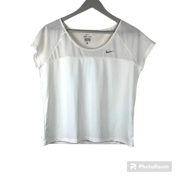 Nike DRI-FIT white TOP Women’s‎ Size L