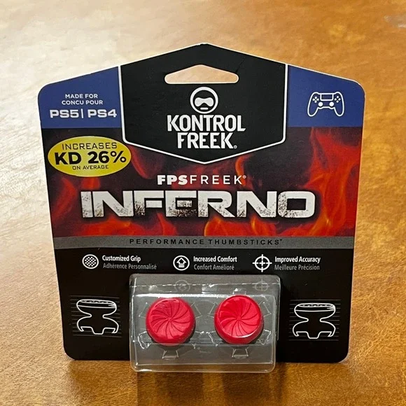 High-Rise Performance Thumbsticks,‎ Red for PS4/PS5 Controllers