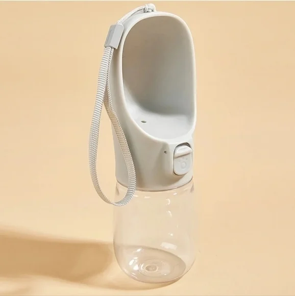 Portable Dog Water Bottle Cream Color 350 ML‎