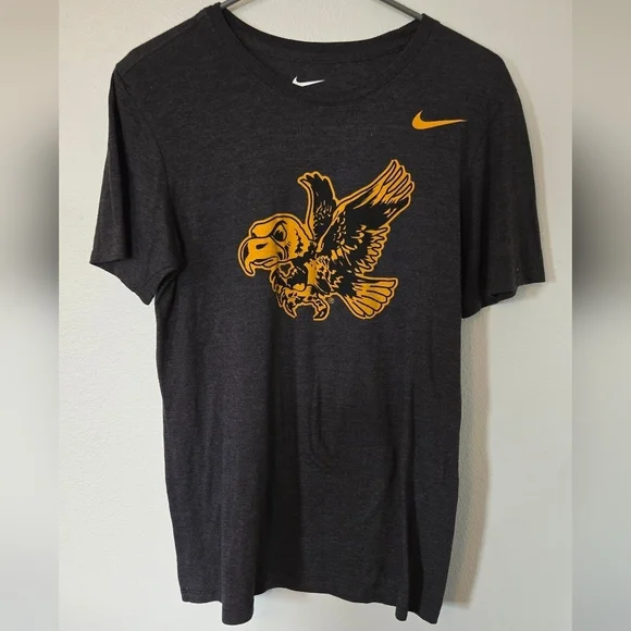 Nike Iowa Hawkeye Charcoal Tee Size Small