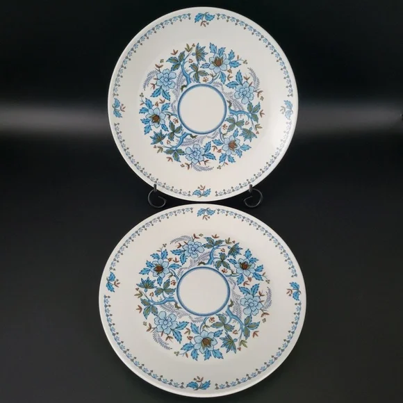 VTG Noritake Progression Blue Moon 9022 Floral 8 3/8