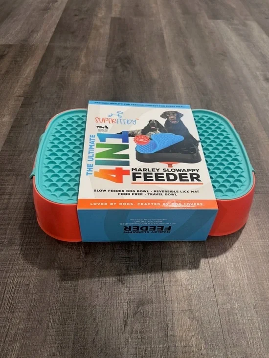 New Super Feedy Ultimate 4 in 1 Slow Feeder & Lick Mat for Large Dogs