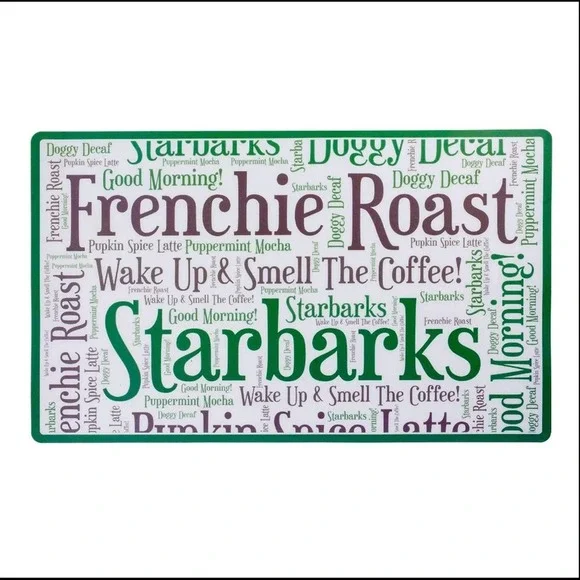 NEW Starbarks Frenchie Roast Dog Food Mat