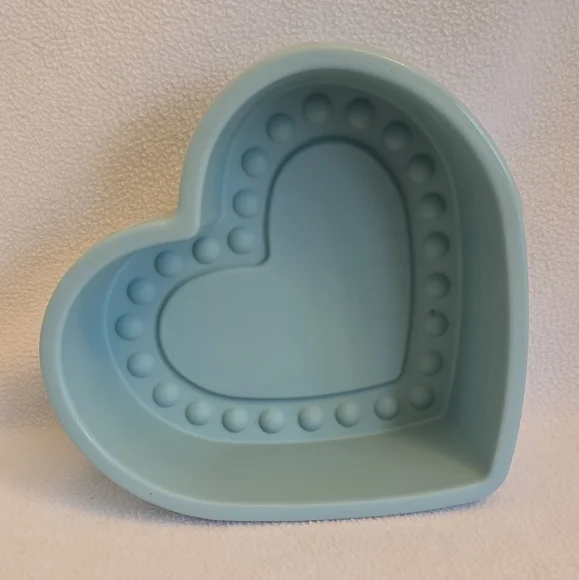 IKEA Heart-Shaped Light Blue Silicone Mold