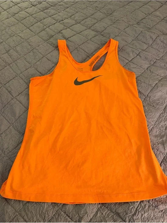 Nike Pro Orange Dri-Fit Tank Top. Women’s size large