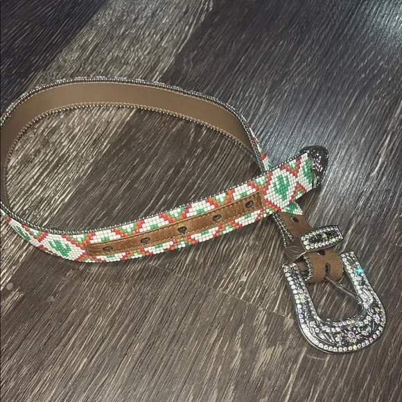 Angel Ranch Girls beaded rhinestone cactus western cowgirl farm belt