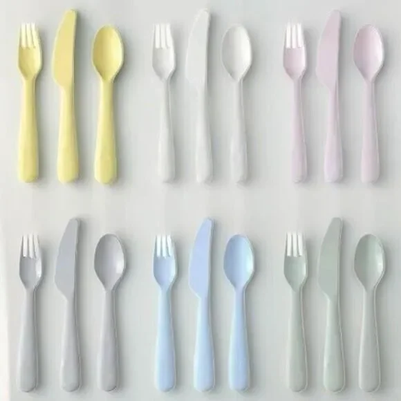 IKEA KALAS Kids Flatware Set - Mixed Colors/18-Piece