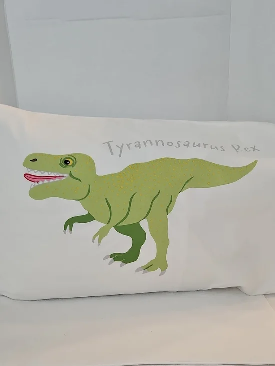 IKEA Jattelik Multicolor Dinosaur Tyrannosaurus Rex Twin Duvet Sham Set