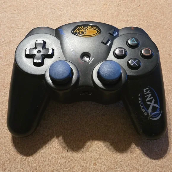 Mad Catz Lynx Wireless Controller PS2 Black Good RF Gamepad‎ 80478