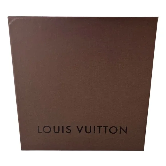 Louis Vuitton Presentation Box 9x9x4.5 Brown Gatefold Storage Box