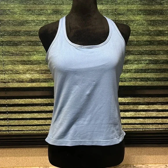 Nike Women’s Blue Built in Bra Racerback Athletic Tank Size Large‎