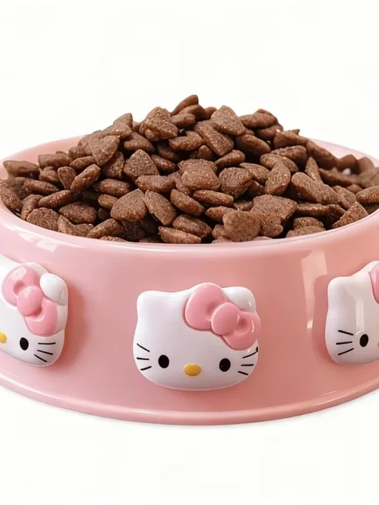Hello Kitty Pink Pet Bowl Large Cute
