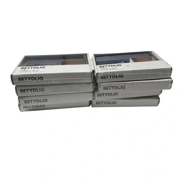 8 PACK IKEA BETYDLIG Curtain Rod Wall Mount Ceiling Hanging Bracket Grey Sweden