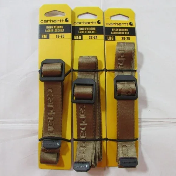 Carhartt Youth Nylon 25mm Webbing Ladder Lock Belt - Yukon - WB5661-K