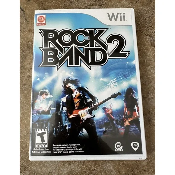 Rock Band 2 Nintendo Wii Game Missing Manuel
