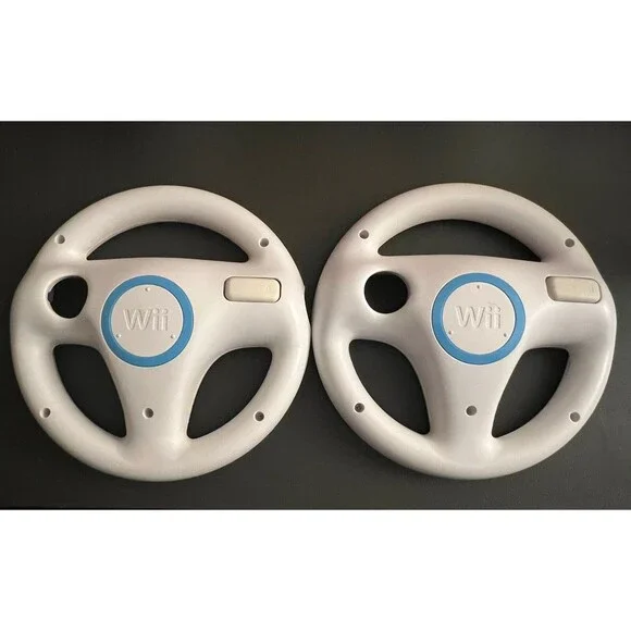 2 Pack Mario Kart Racing Steering Wheel for Nintendo Wii Remote Game Controller