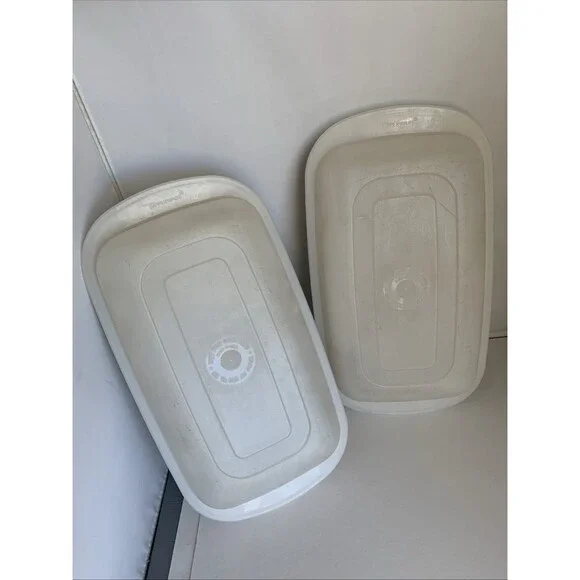 3 Pc Tupperware Ultra 21 Bread Loaf Pan Set 2 & 3/4 Qt w/Lid - 1745, 1746, 1747