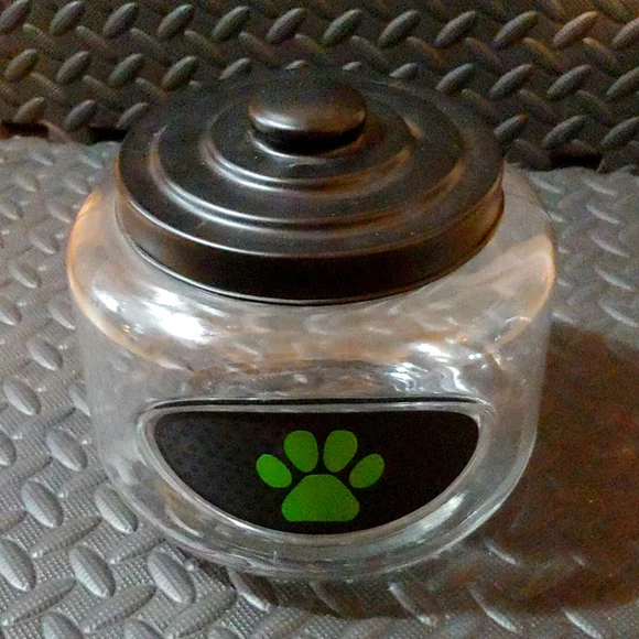 Dog Treat Bowl * Black & Green * 8