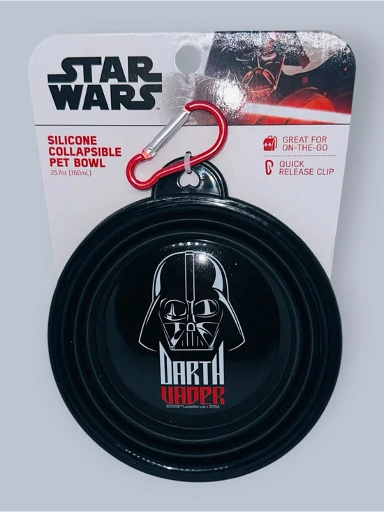 NWT Star Wars Collapsible Pet Bowl