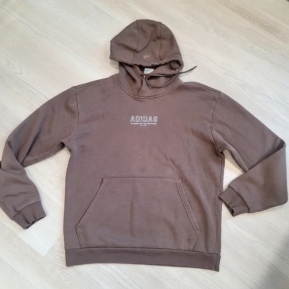 ADIDAS Men's Last Days of Summer Brown Hoodie size Small
