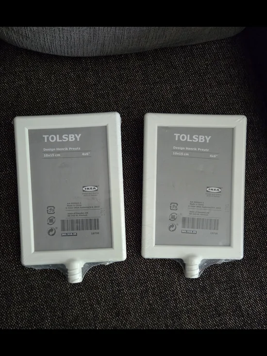 IKEA White TOLSBY Picture Frames Double Sided