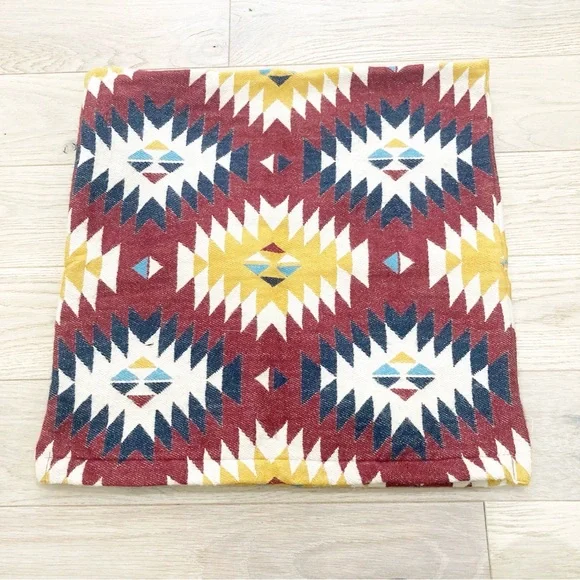 IKEA Multicolor Geometric Accent Pillow cover 20@x 20”